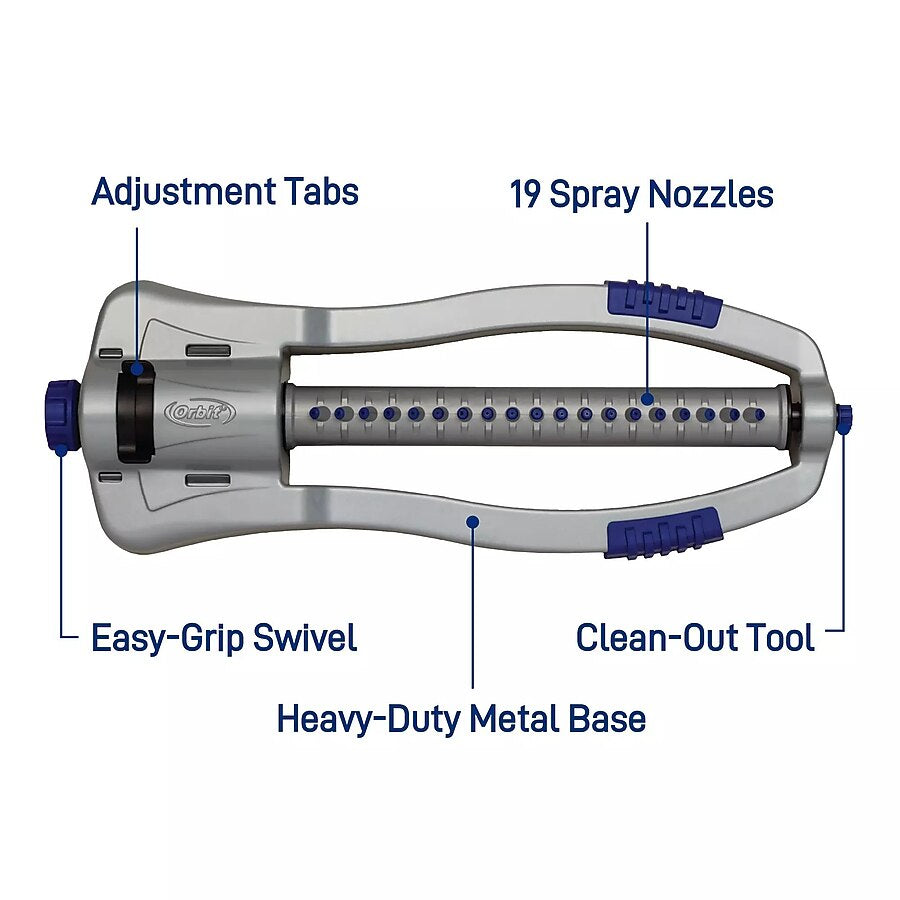 Orbit Orbit Max 4000-sq ft Oscillating Sled Lawn Sprinkler