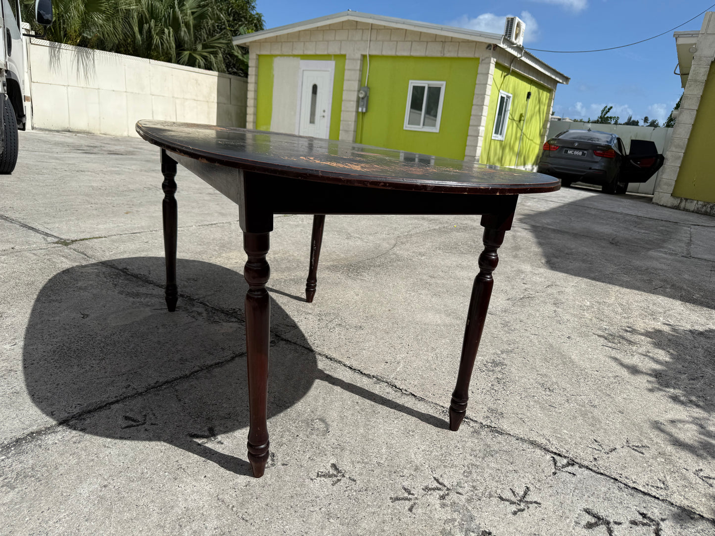 Solid Wooden Base/MDF Top Dining Table