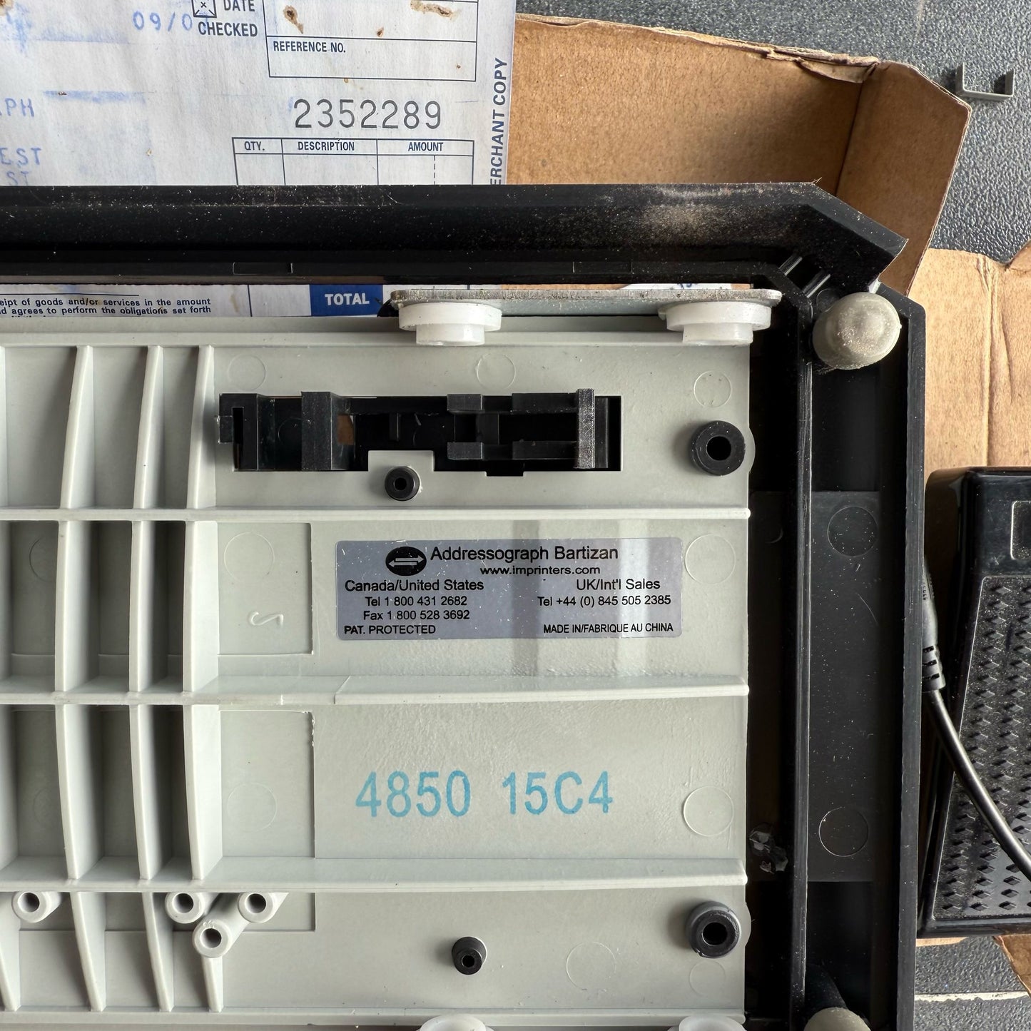 Addressograph Manual Credit Card Imprinter