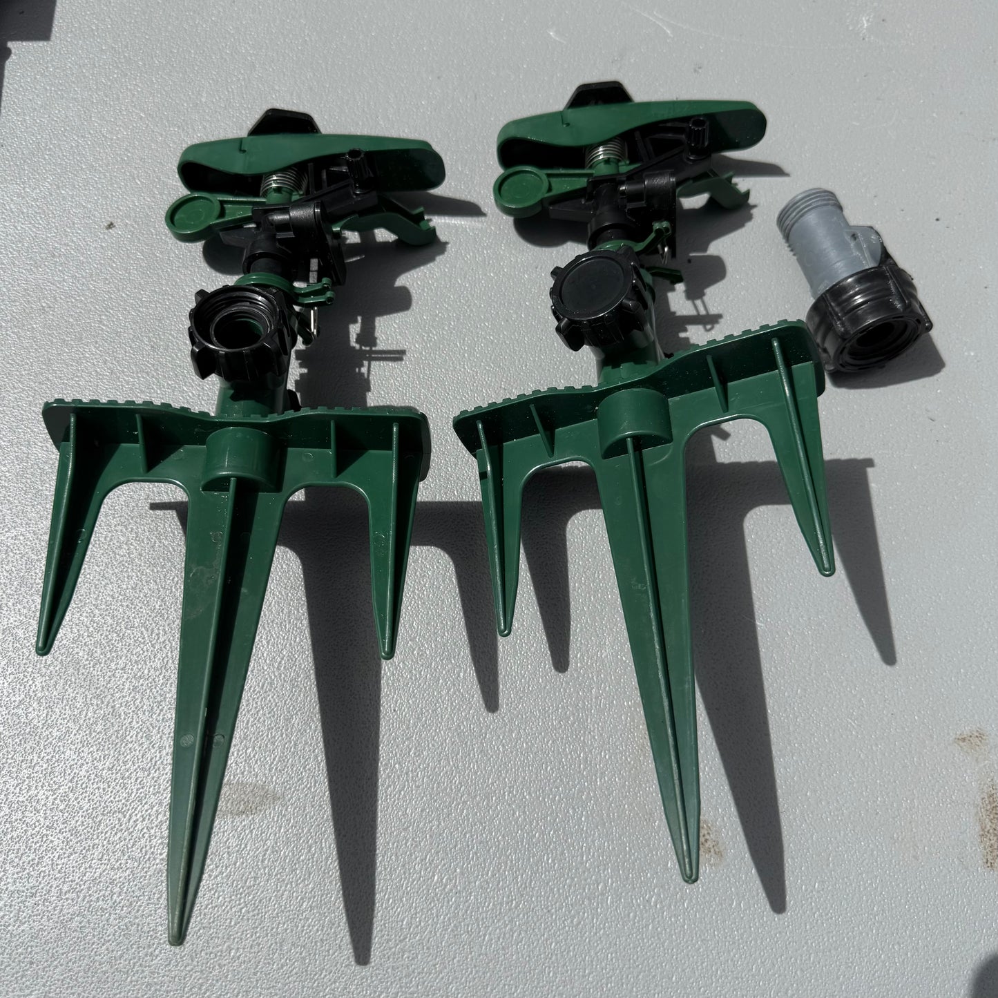 Set of 2 Project Source 4000-sq ft Impulse Spike Lawn Sprinklers