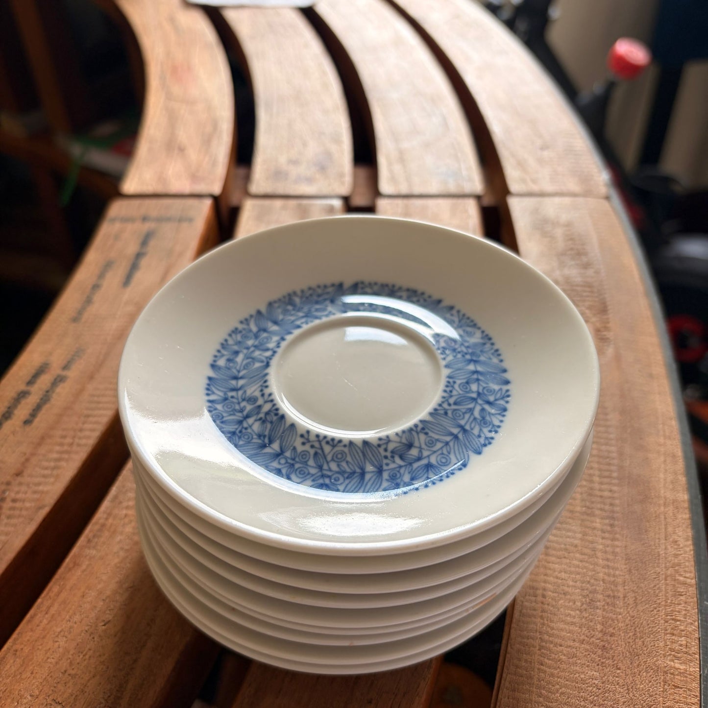 9 Saucer Plates + Matching Tea Set