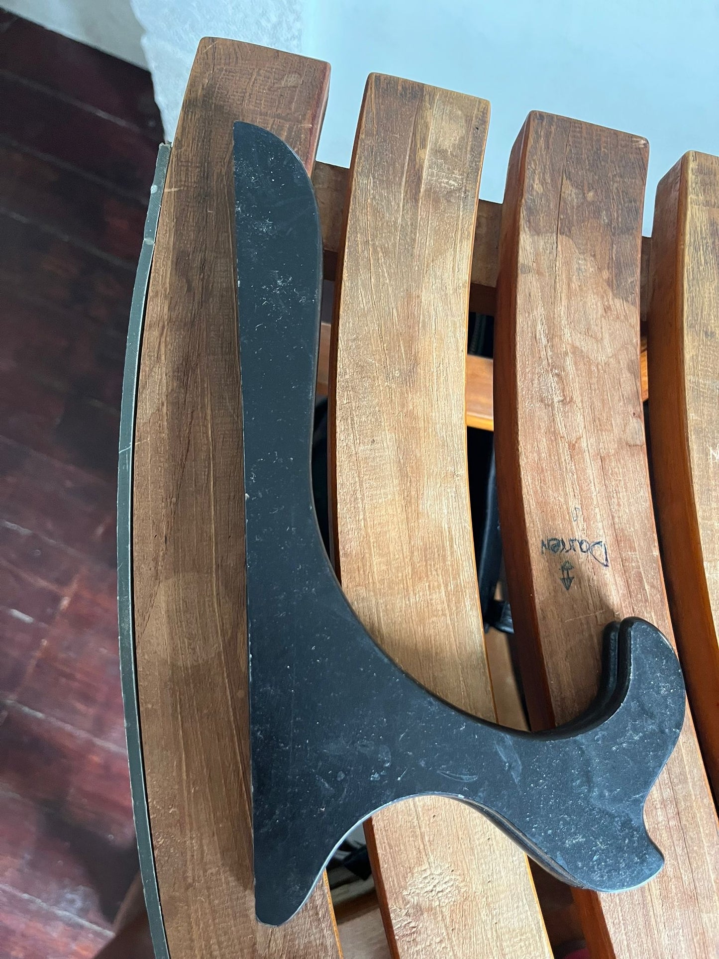 Black Wooden Plate Stand