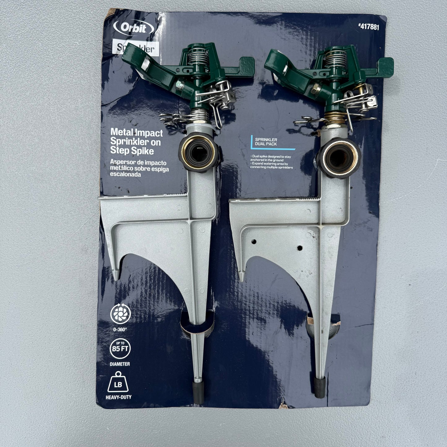 Orbit 2 Pack 6500-sq ft Impulse Spike Lawn Sprinkler