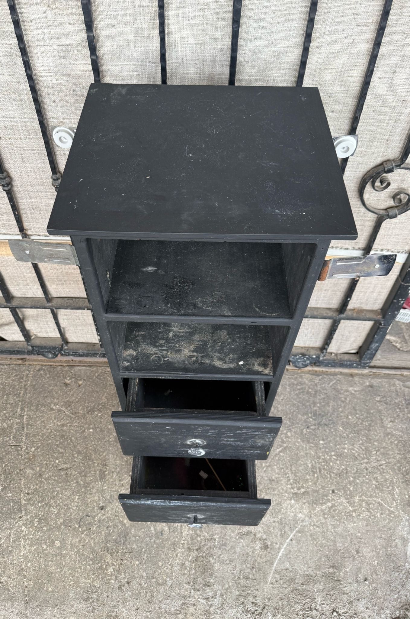 43”H x 14”D x 15”W Solid Wooden Drawers/Shelve Unit