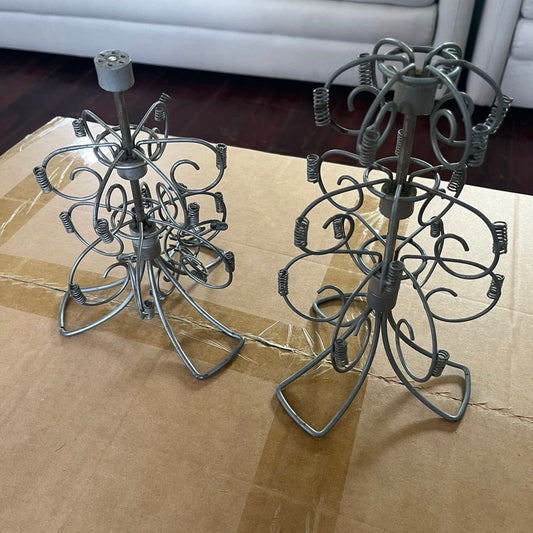 2 Iron Dessert Display Stands