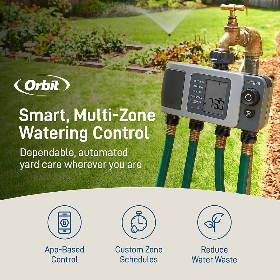 Orbit 4 Output Port Adjustable Digital Hose End Timer