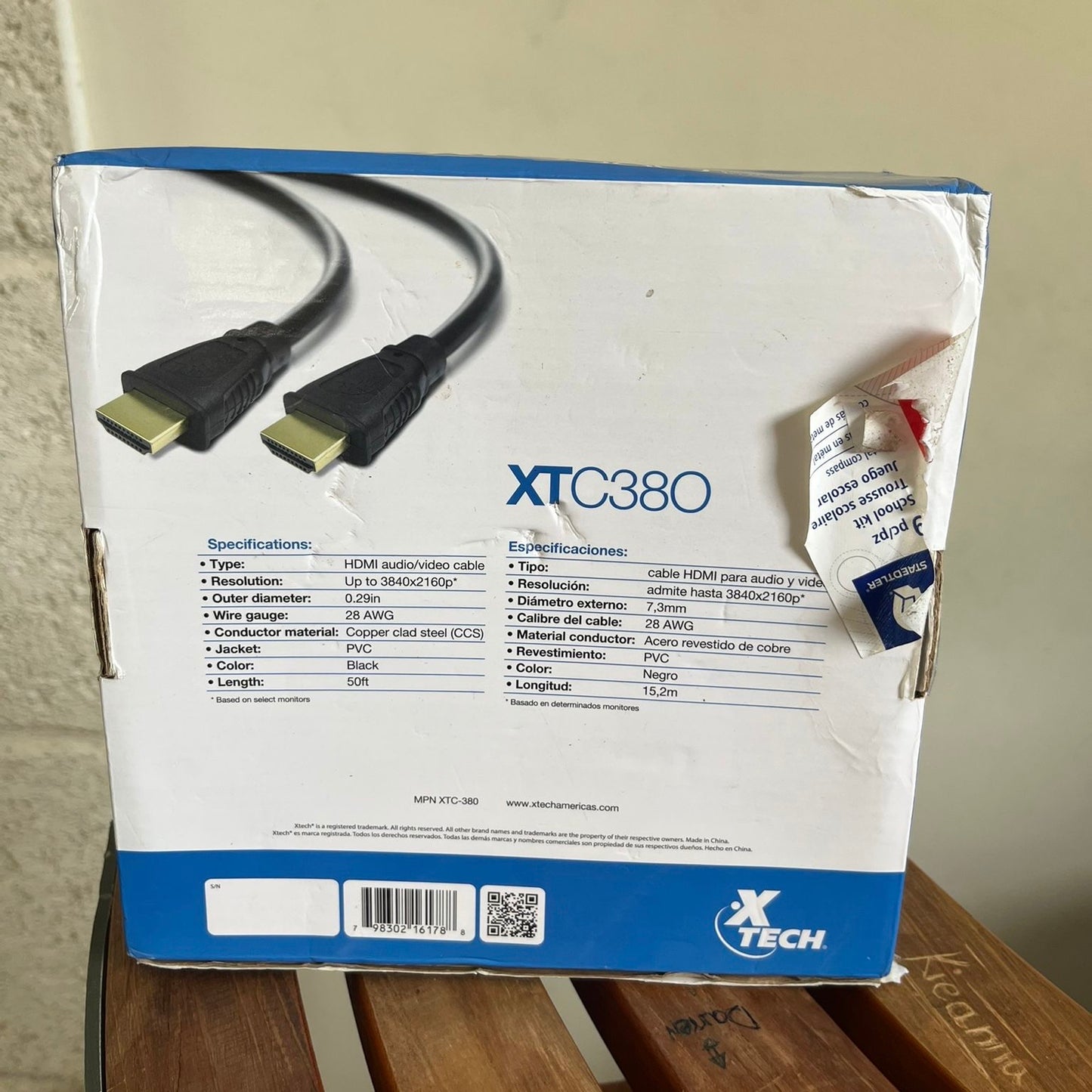 50FT XTech HDMI Male-Male Cable