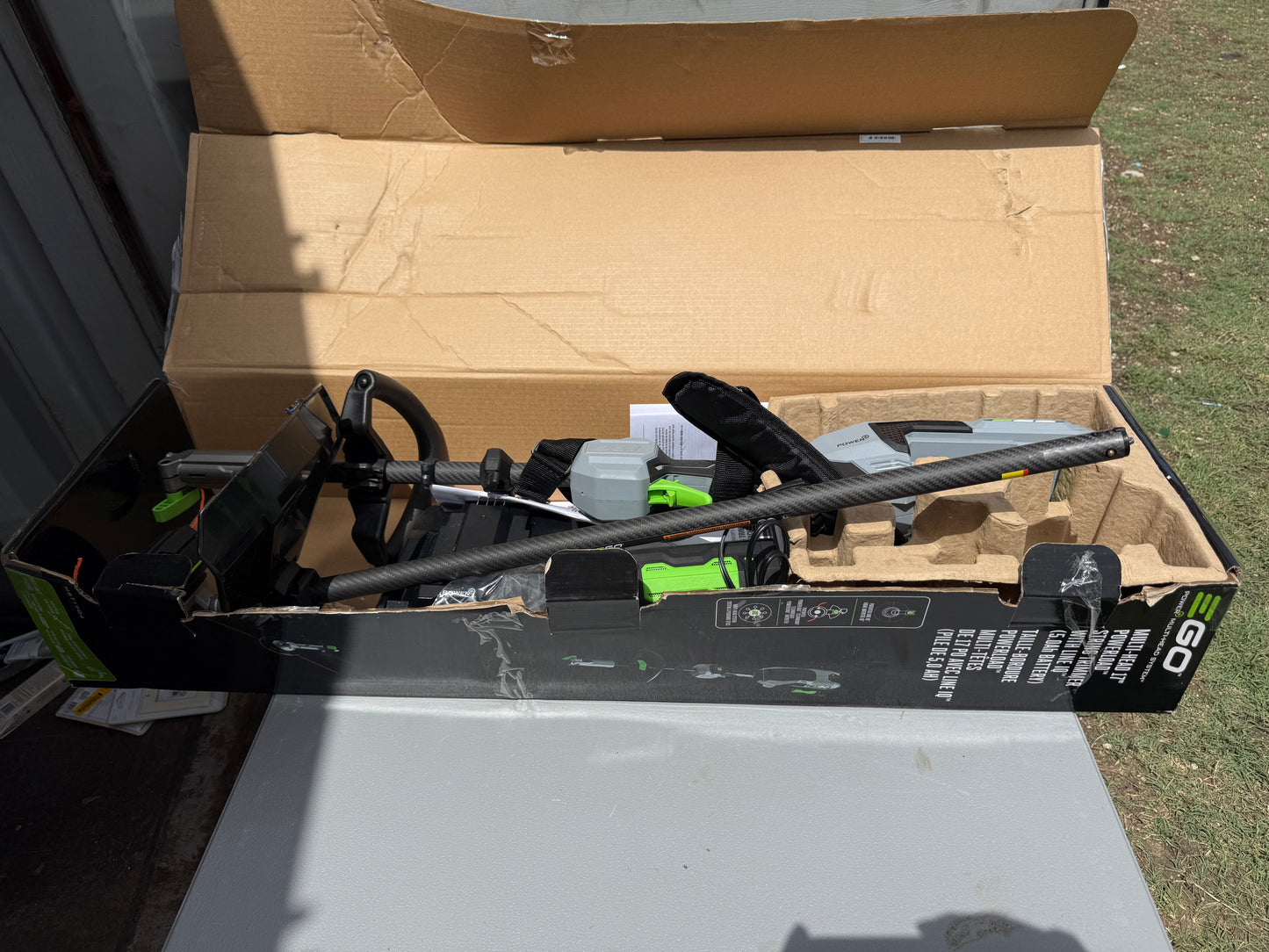 EGO POWER + POWERLOAD with LINE IQ 56-volt 16-in Telescopic Shaft Battery String Trimmer