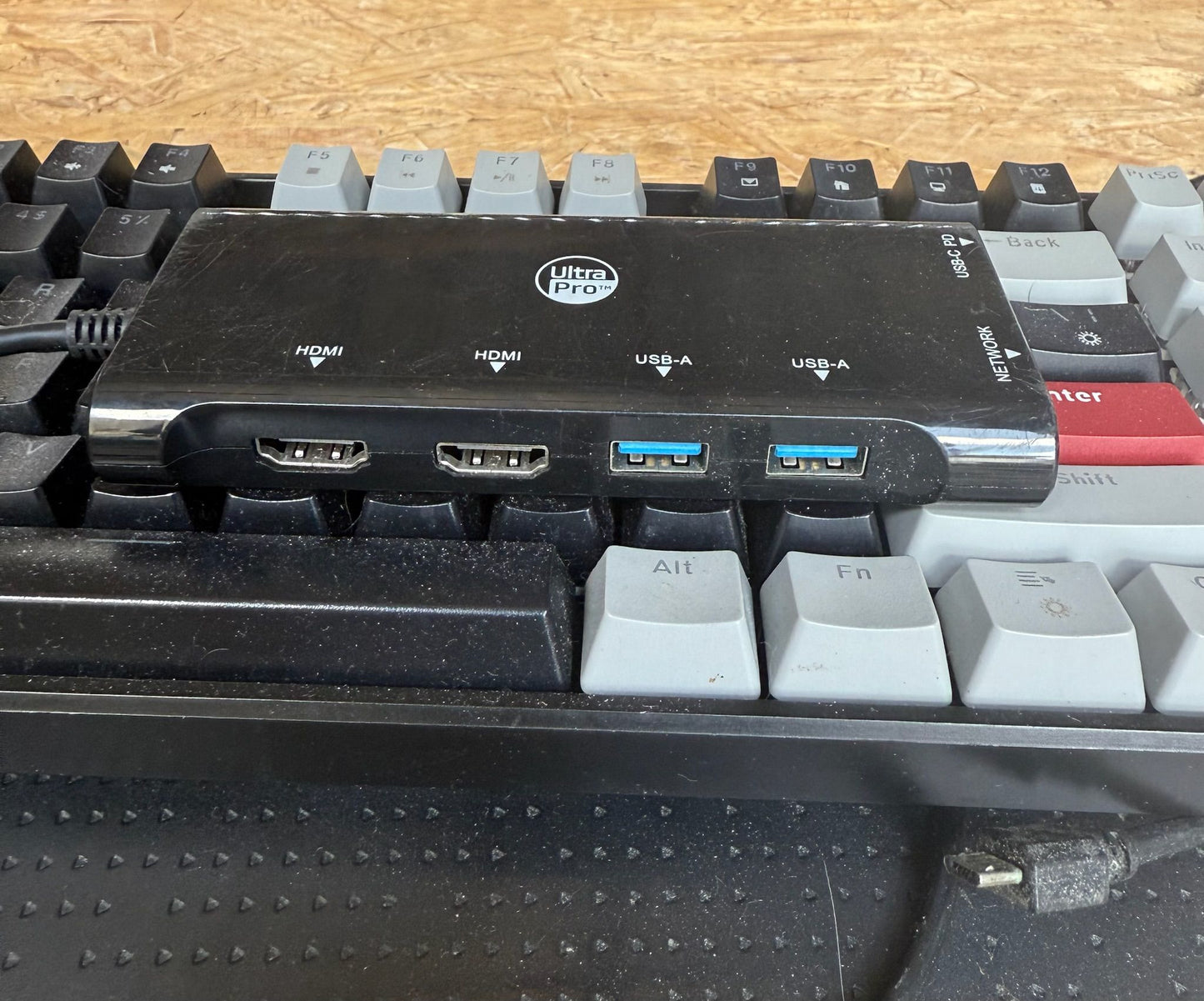 Logitech K270 Wireless Keyboard + MageGee Gaming Keyboard  + UltraPro Elite USB-C Multiport Hub +