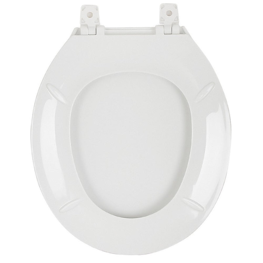 Project Source Plastic White Round Toilet Seat