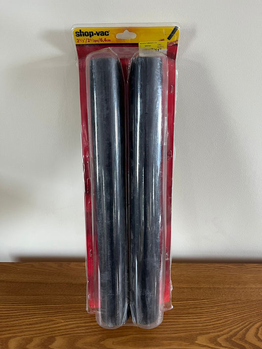 Pack of 2 Shop-Vac Extension Wands (2.5”) - 6.4 cm long + 2.5” Vacmaster Utility Nozzle- Model V2UN + 2 Shop-Vac Cloth Filter Bags -Model 90102/Model 90115 + Keystone Jack Gray