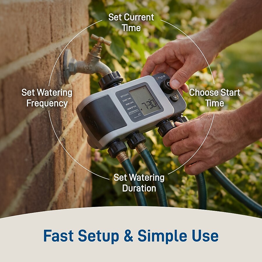 Orbit 4 Output Port Adjustable Digital Hose End Timer