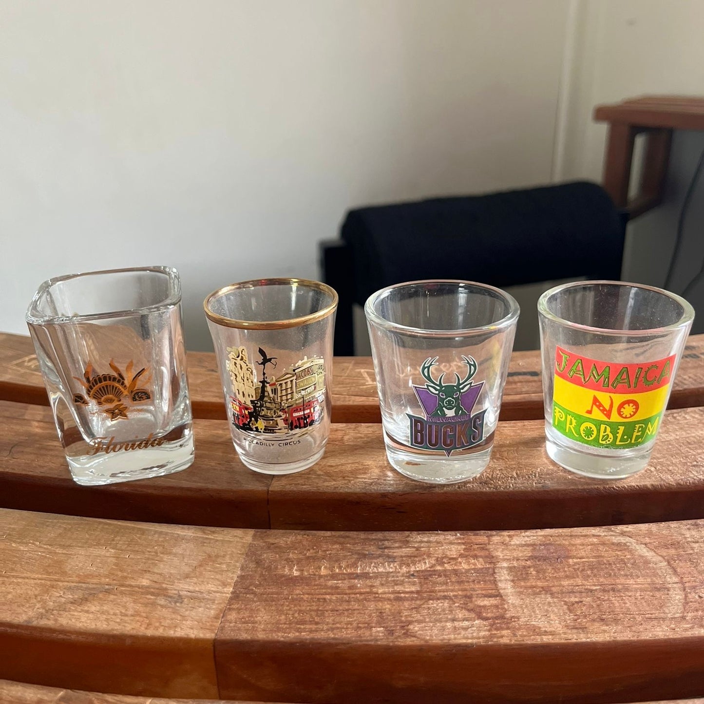 Collection of 32 Souvenir Shot Glasses