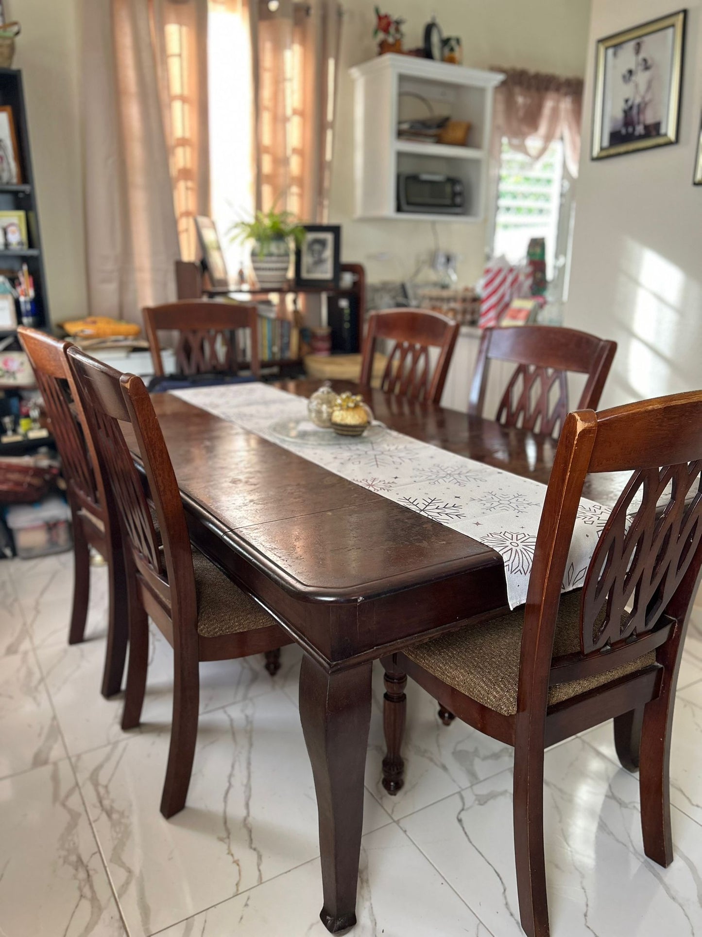 Mahogany 6 Seater Dining Set