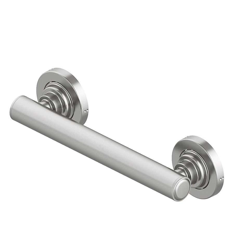 allen + roth Townley 9-in Brushed Nickel Wall-mount ADA Compliant Grab Bar (500-lb Weight Capacity)