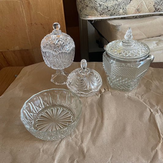 Assorted Decorative Glassware Collection