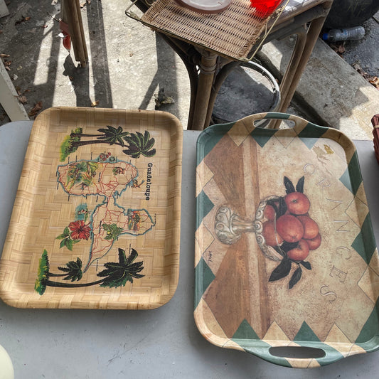 Assorted Decorative Serving Trays