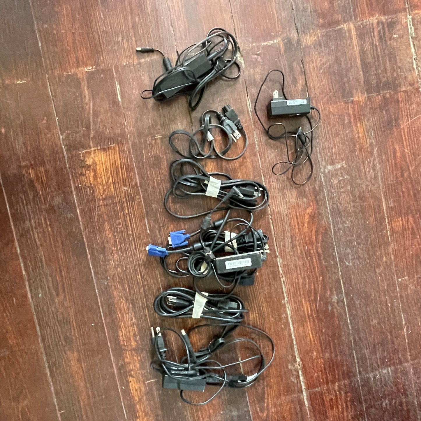 Assorted Electronics Cables and Power Adapters
