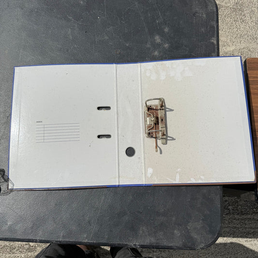 Blue Lever Arch File Binder