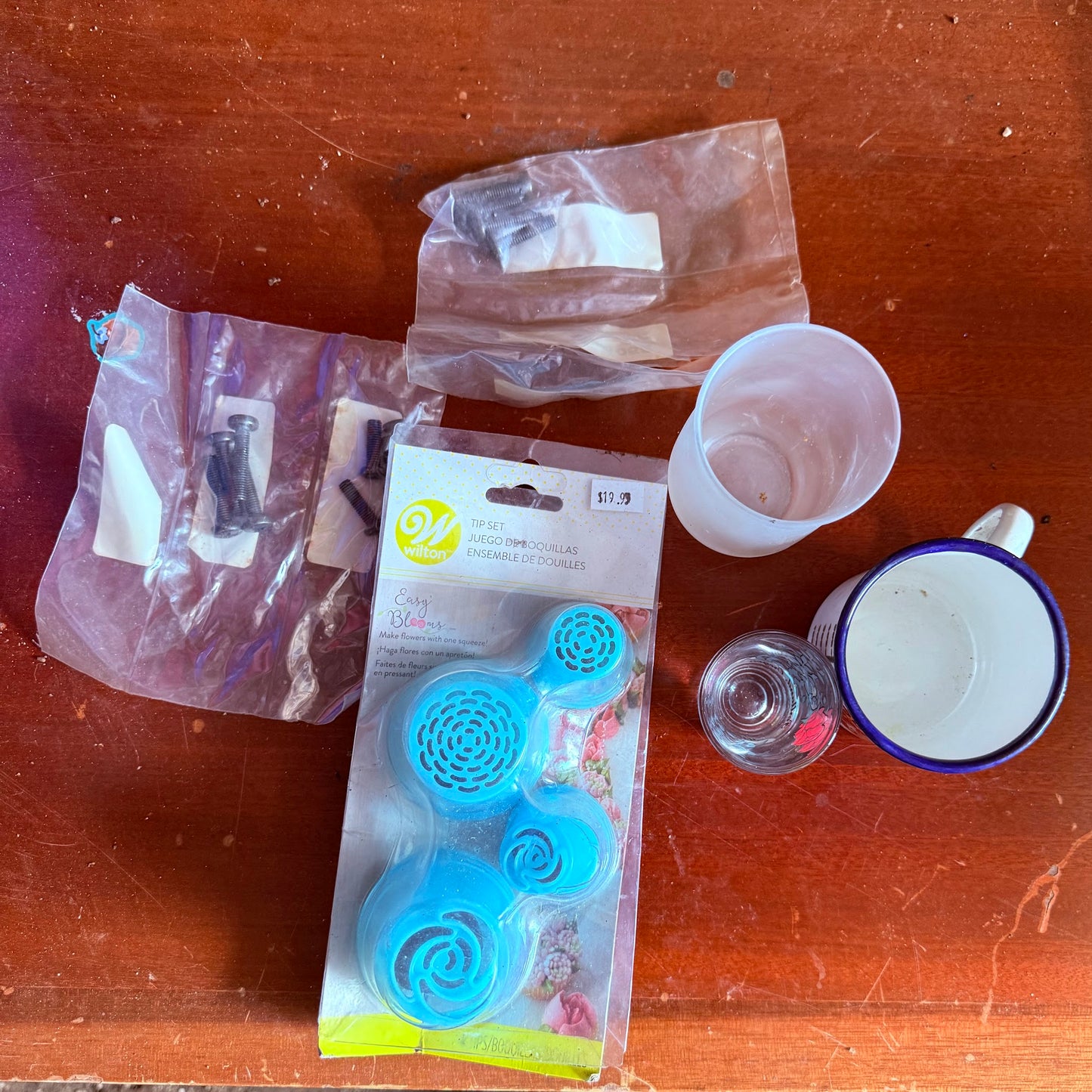 Blue Piping Tips, Mount Gay Rum Mug + Assorted Items