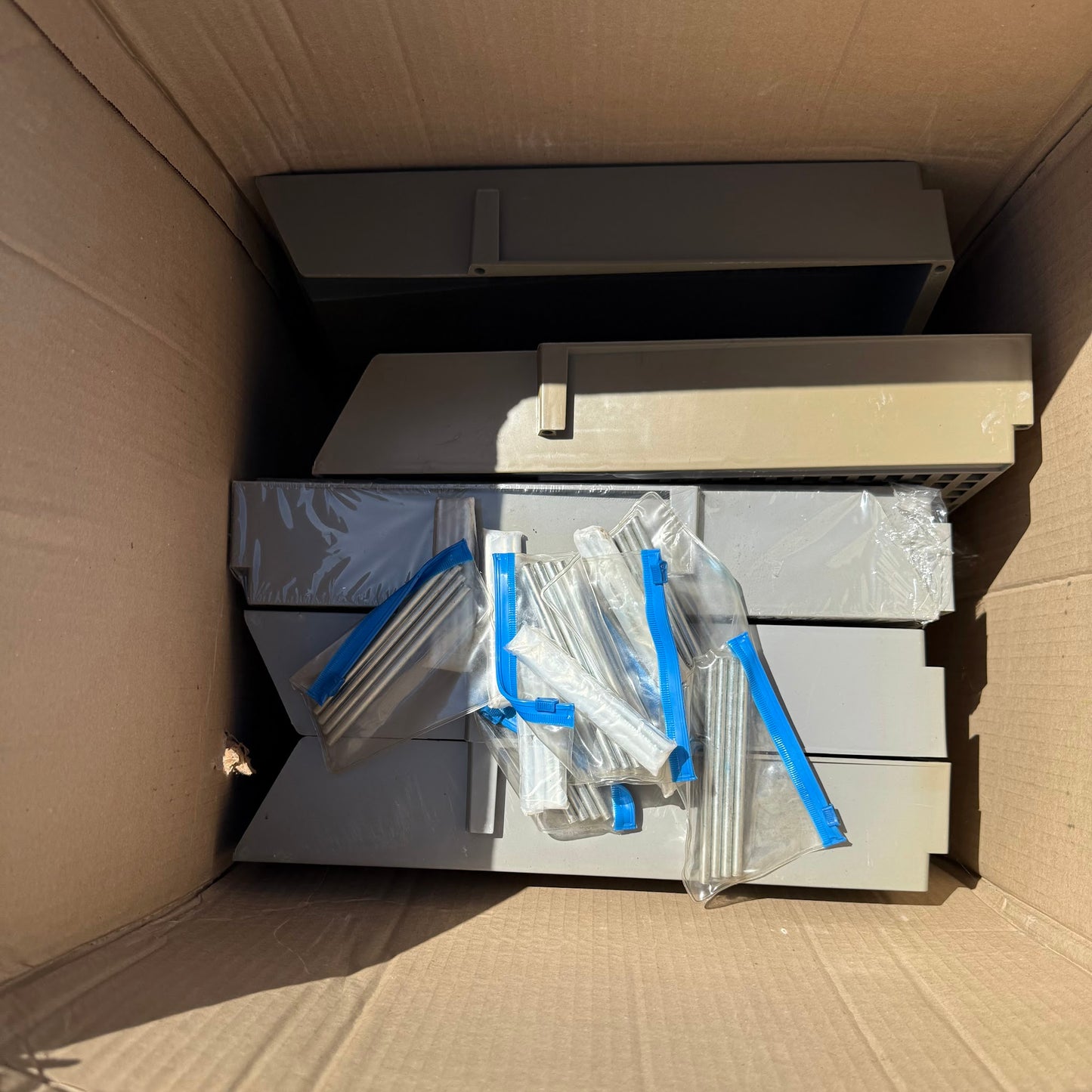 Box of Desk Top File Holders + Rods