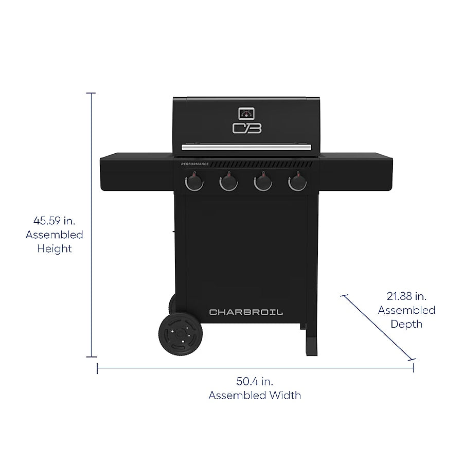 Charbroil Performance Series Black 4 -Burner Liquid Propane Gas Grill