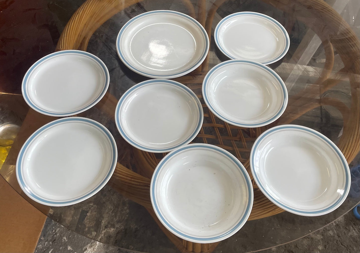 Corelle Cafe Blue Dinner Plates