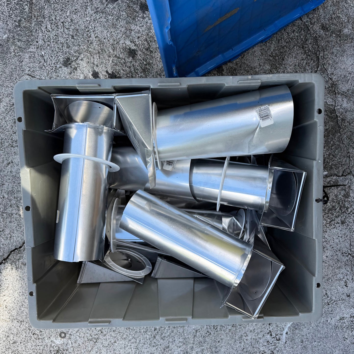 Cylindrical Metal Ducts +  Metal Duct Fittings