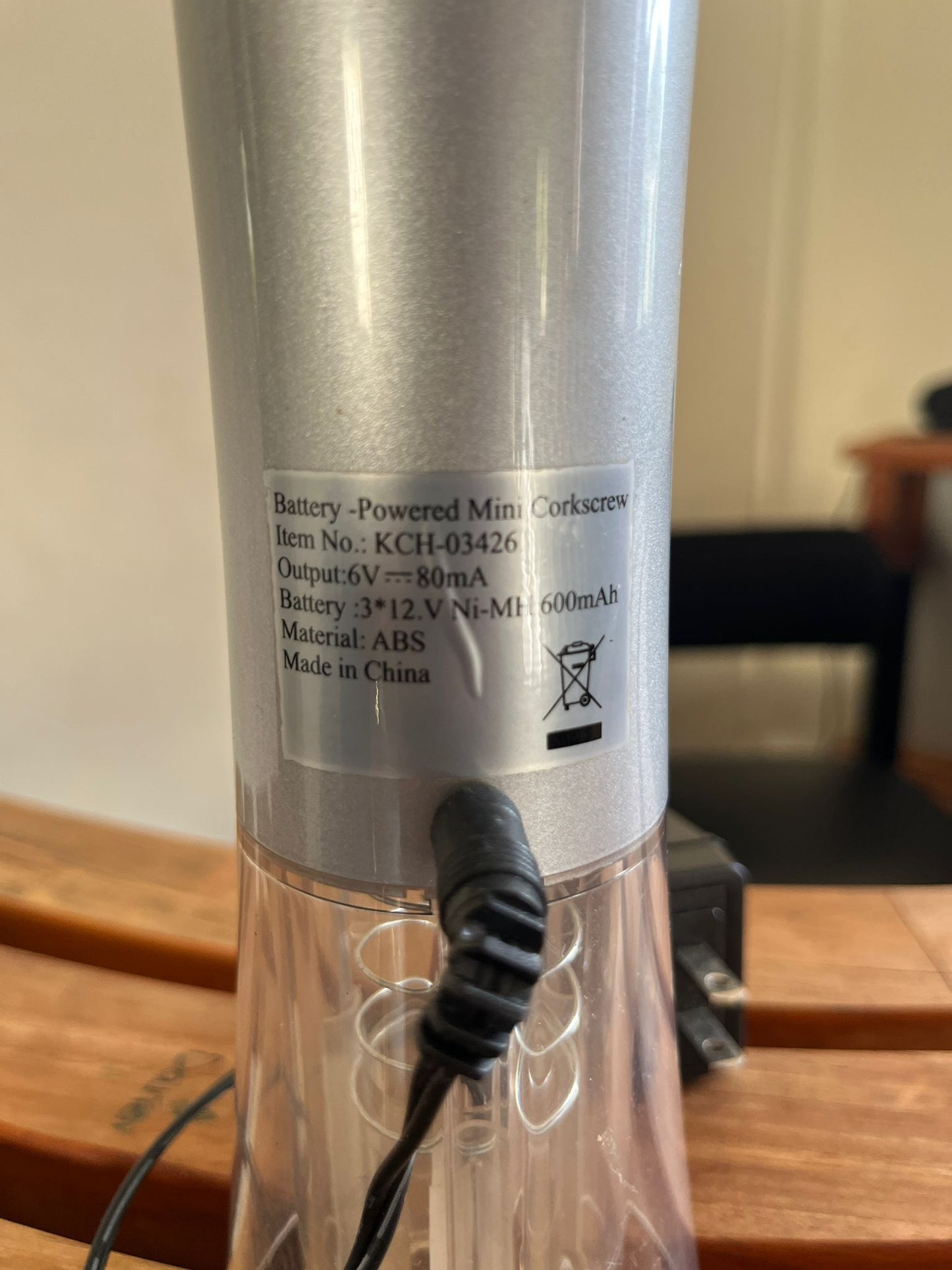 Mini Electric Wine Opener KCH-03426