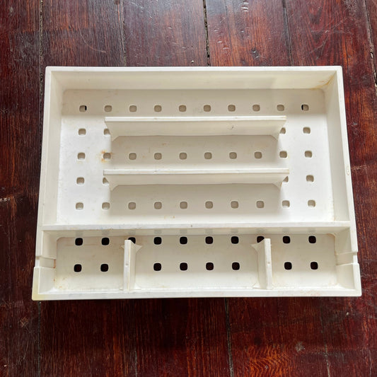 White Plastic Dish Drying Rack Insert