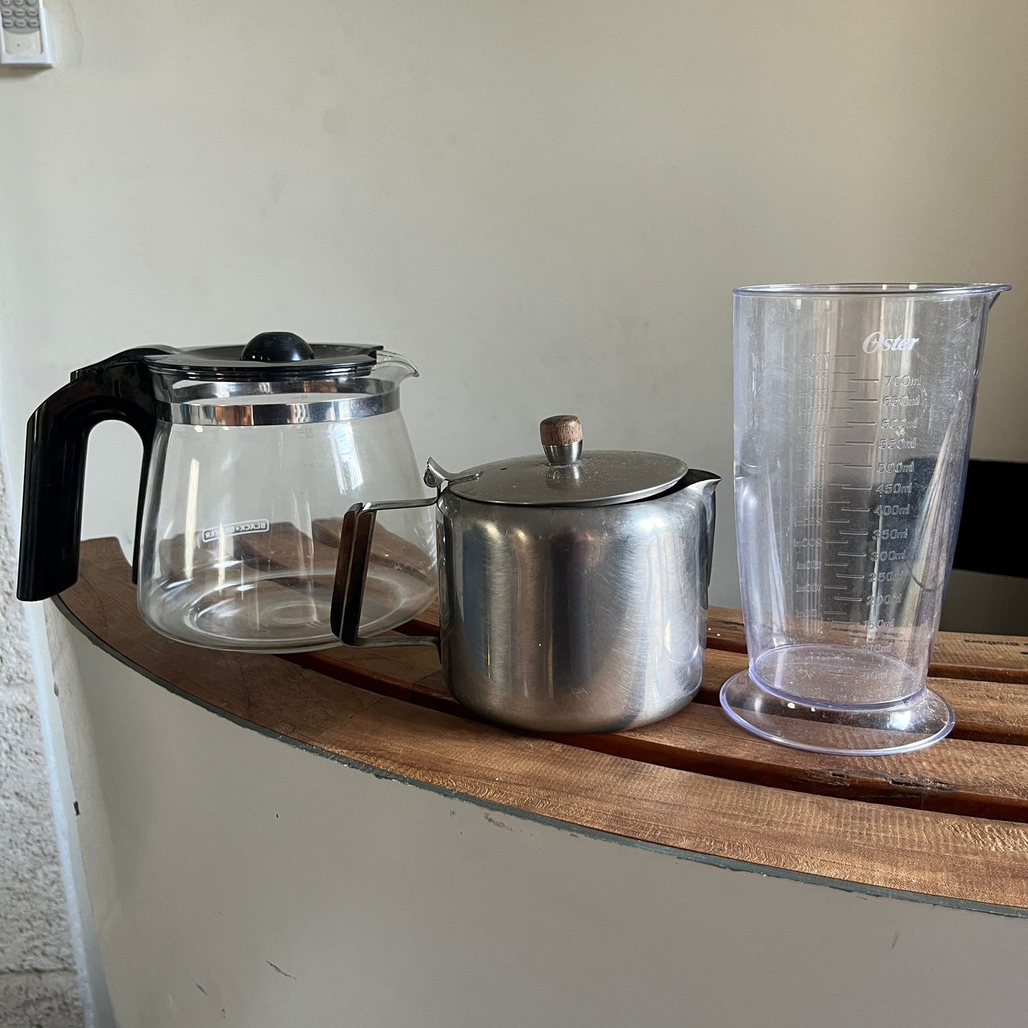 Stainless Steel Teapot + Coffee Maker + Measuring Cup