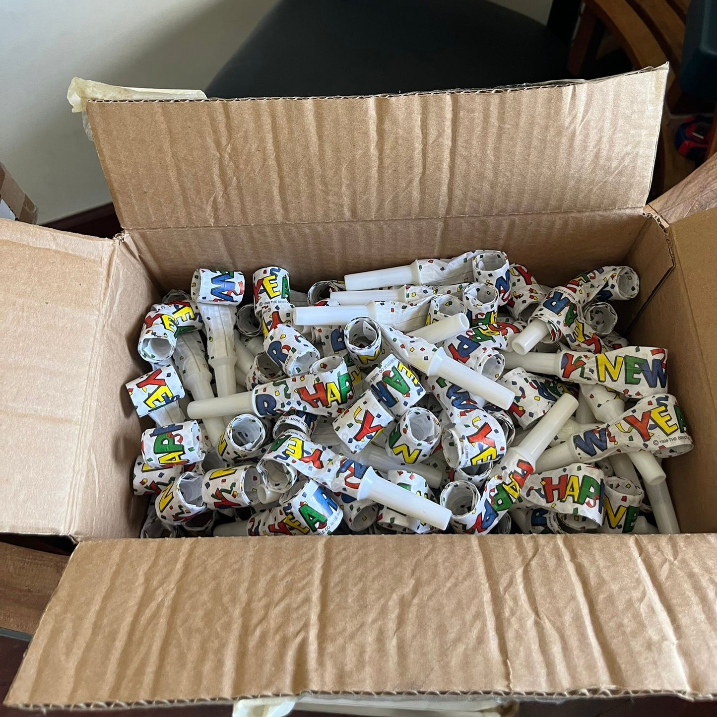 3 Boxes of Happy New Year Paper Blowouts