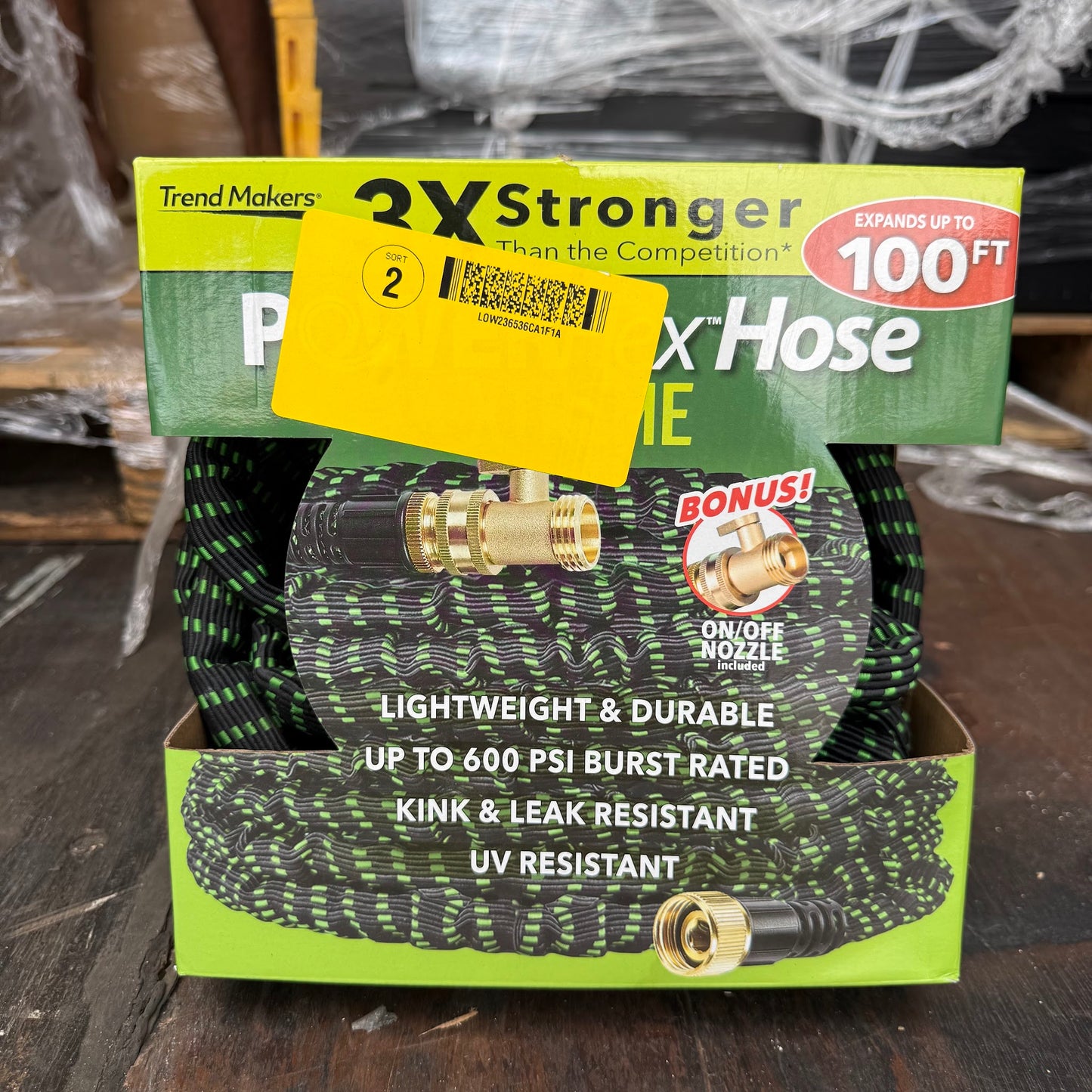 Flex-Able Hose Xtreme 1-in x 100-ft Kink Free Woven Green Hose