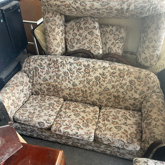 Floral Pattern 3 Steater Sofa