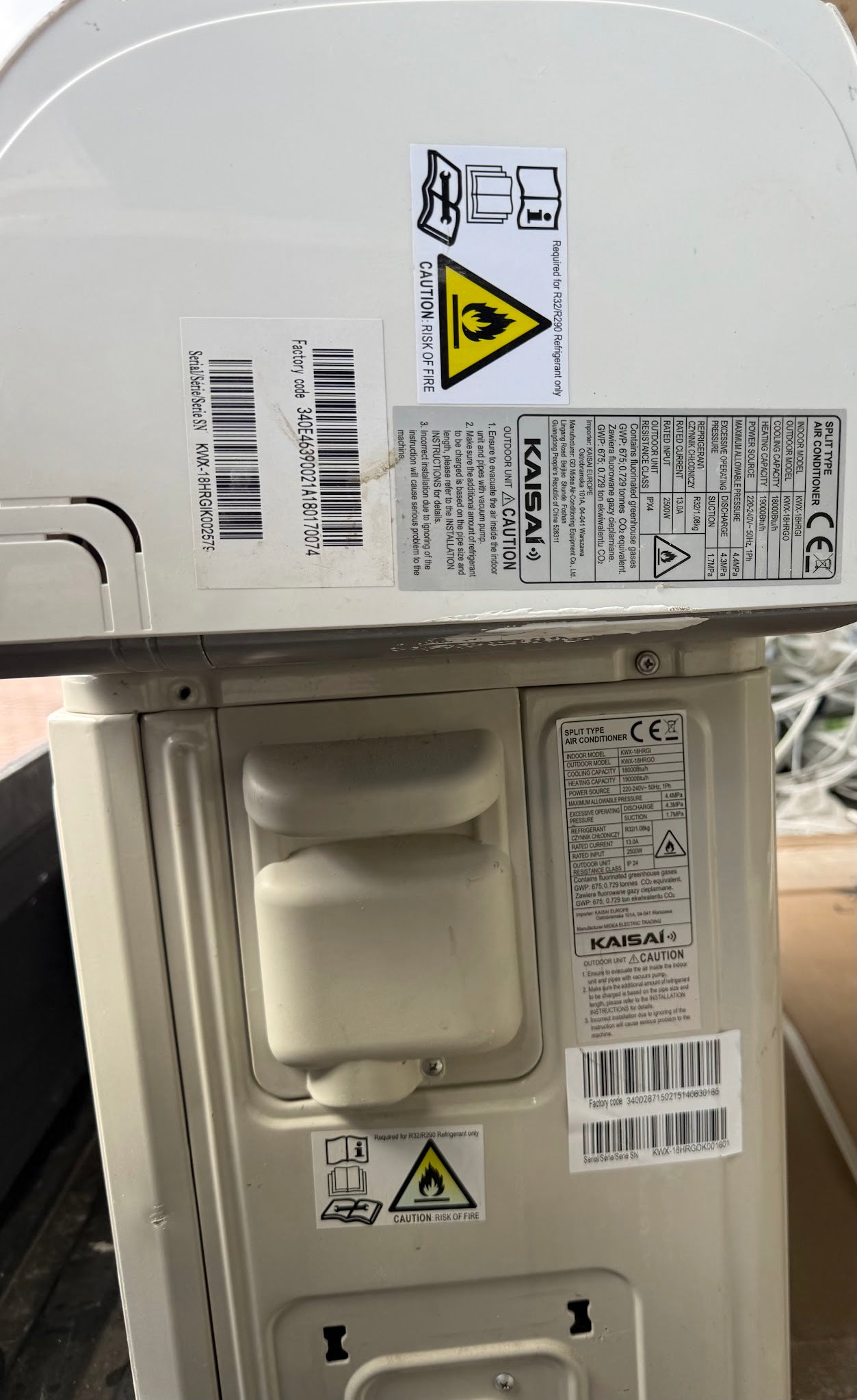 Kaisai 18,000 BTU Split Air Conditioning Unit