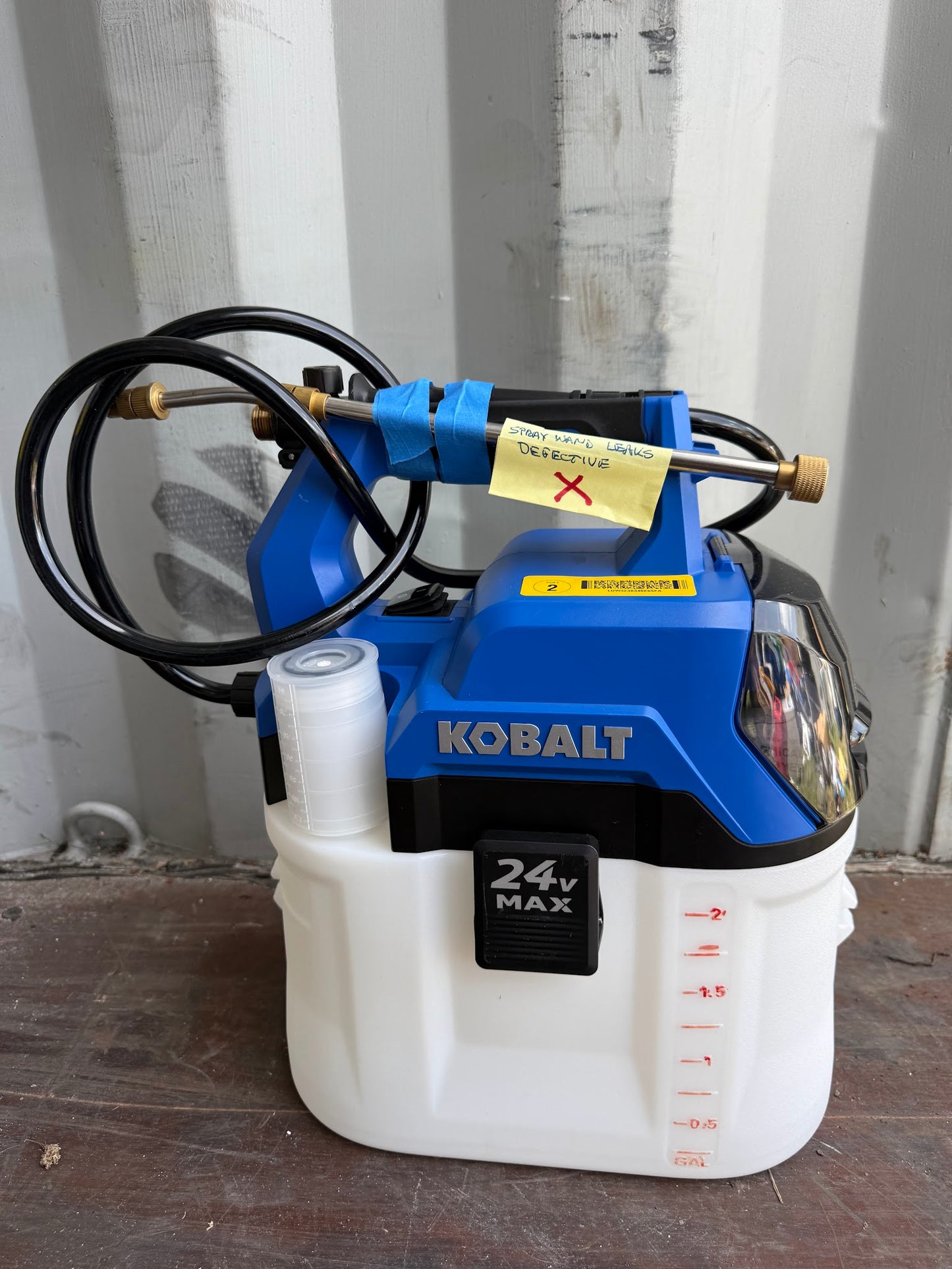 Kobalt 2.11-Gallon 24-Volt Battery Operated Handheld Sprayer