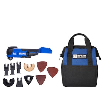 Kobalt 24-volt Cordless Brushless Variable Speed 17 -Piece Oscillating Multi-Tool with Soft Case (Battery Not Included)