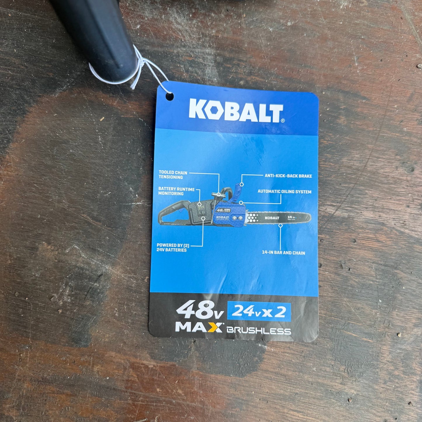 Kobalt 48-volt 14-in Battery Chainsaw