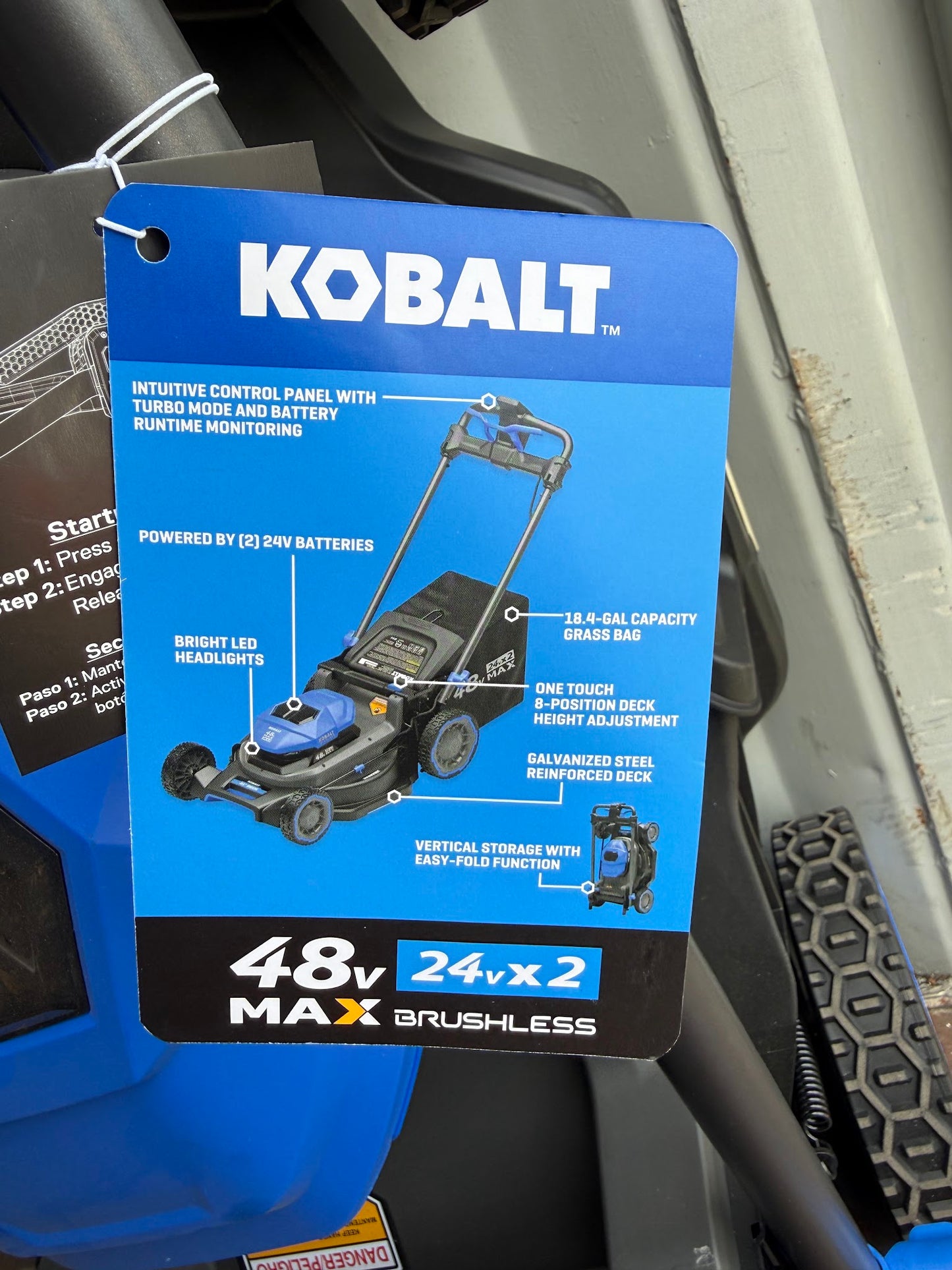 Kobalt 48-volt 21-in Battery Push Lawn Mower (Battery and Charger Included)