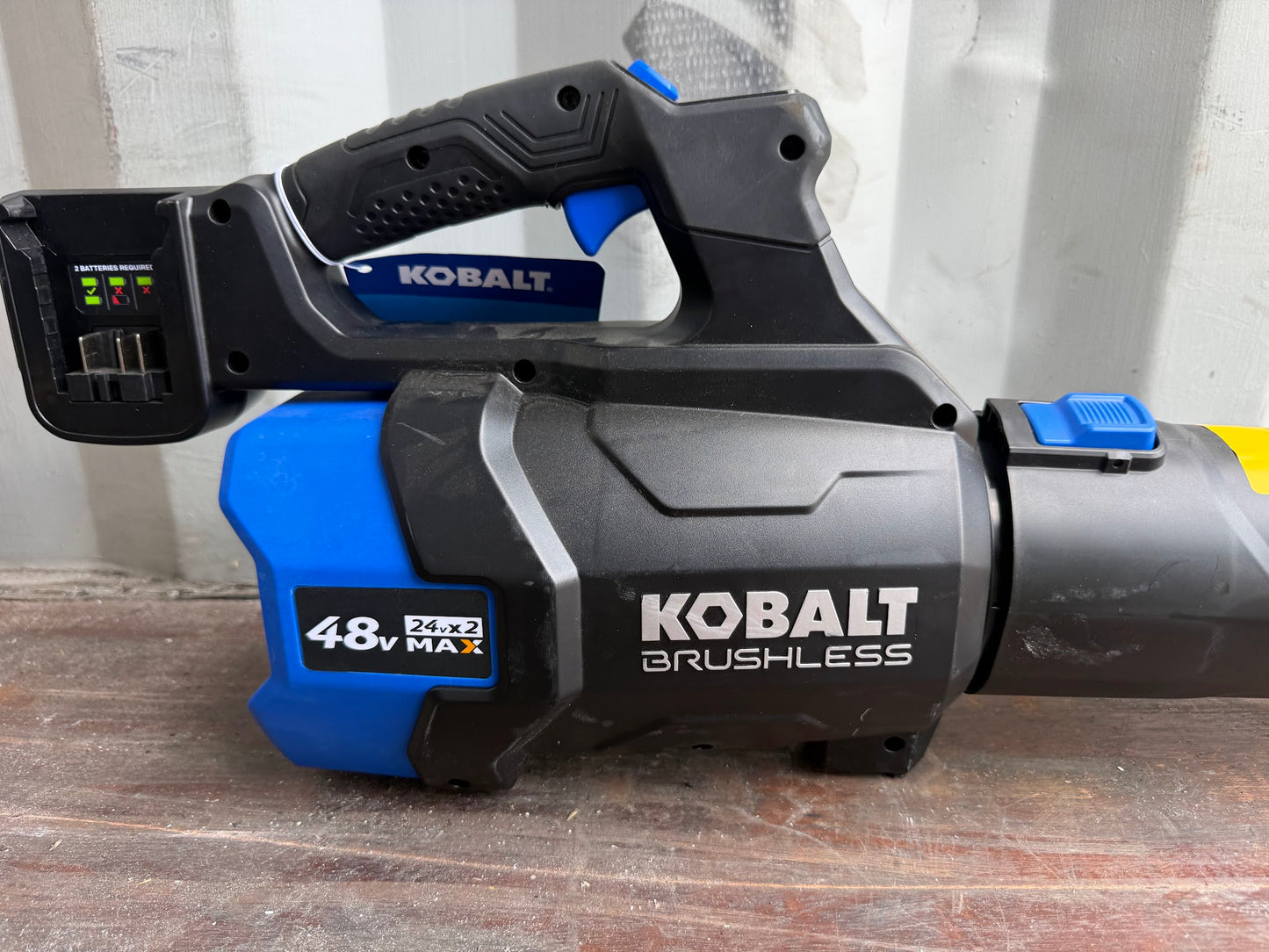 Kobalt 48V MAX (24v x 2) 600-CFM 150-MPH Battery Handheld Leaf Blower