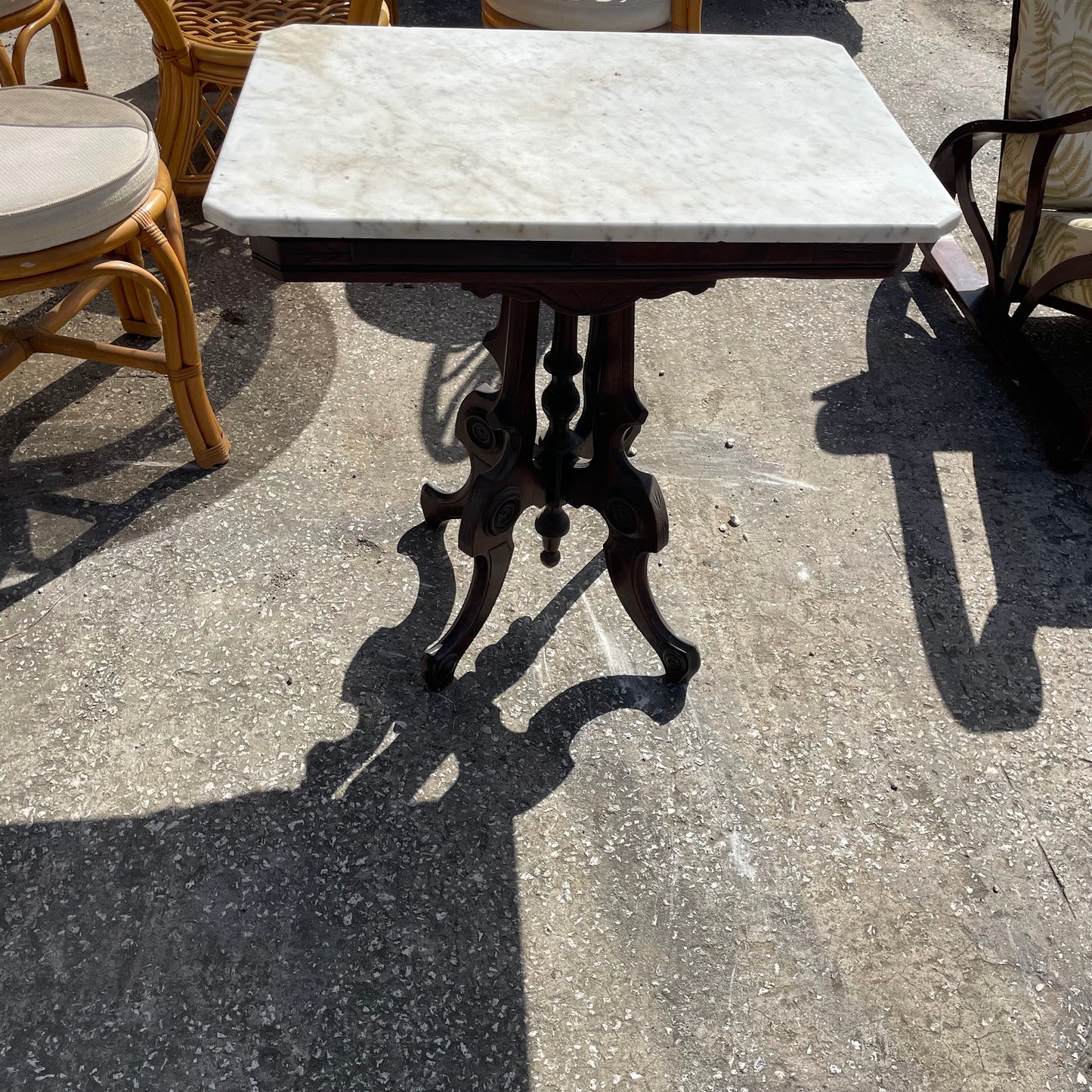 Marble Top Accent Table