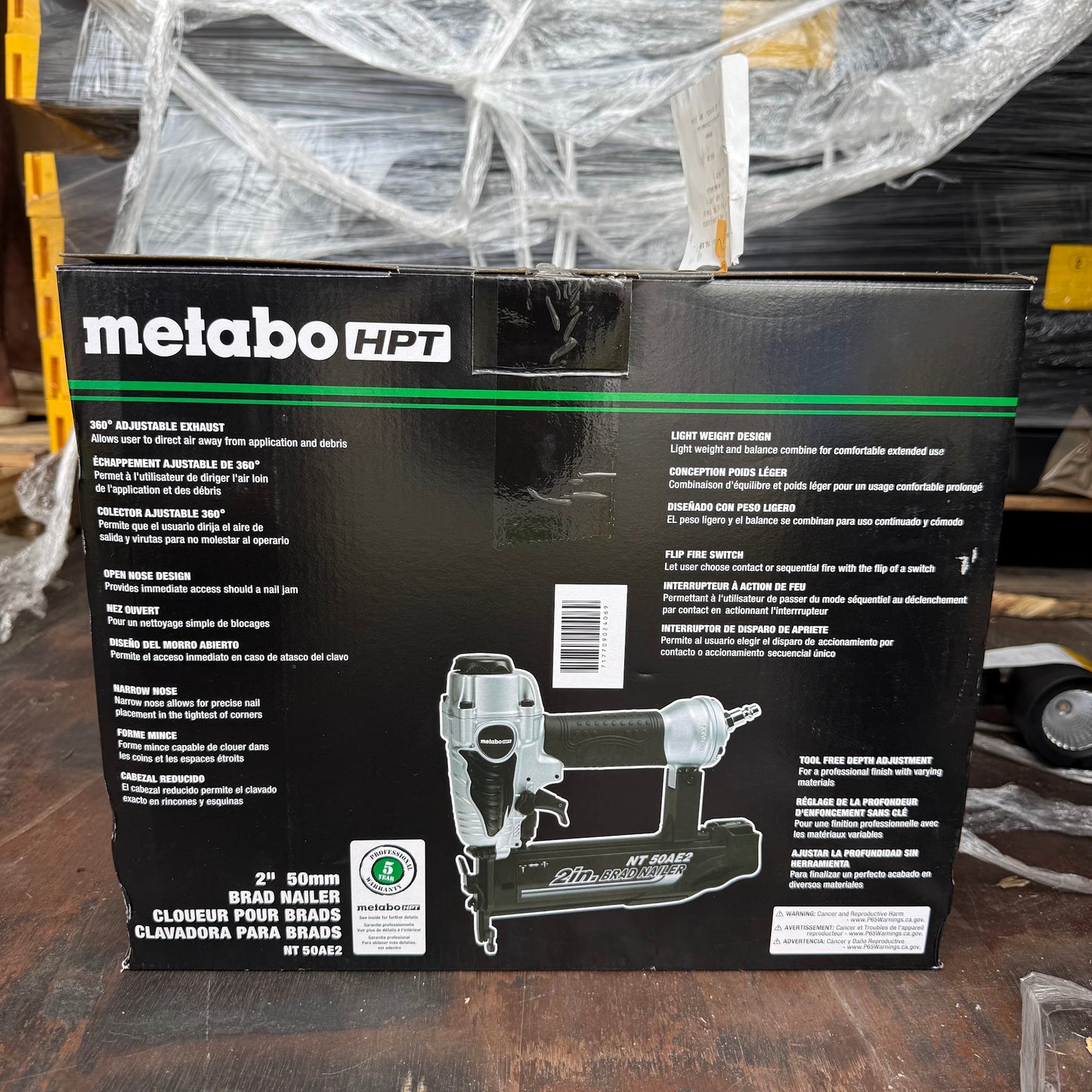 Metabo HPT 2-in 18 -Gauge Pneumatic Straight Brad Nailer