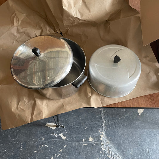 Metal Pot with Lids