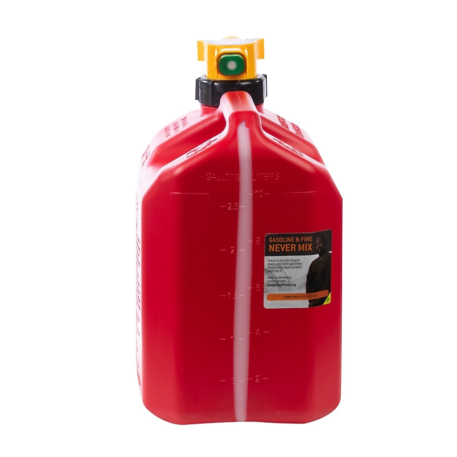 No Spill 2.5-Gallon Plastic Gasoline Can
