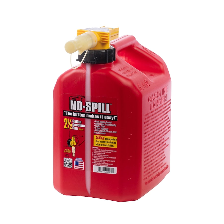 No Spill 2.5-Gallon Plastic Gasoline Can