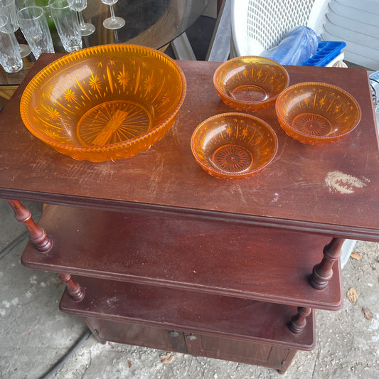 Orange Starburst Bowls