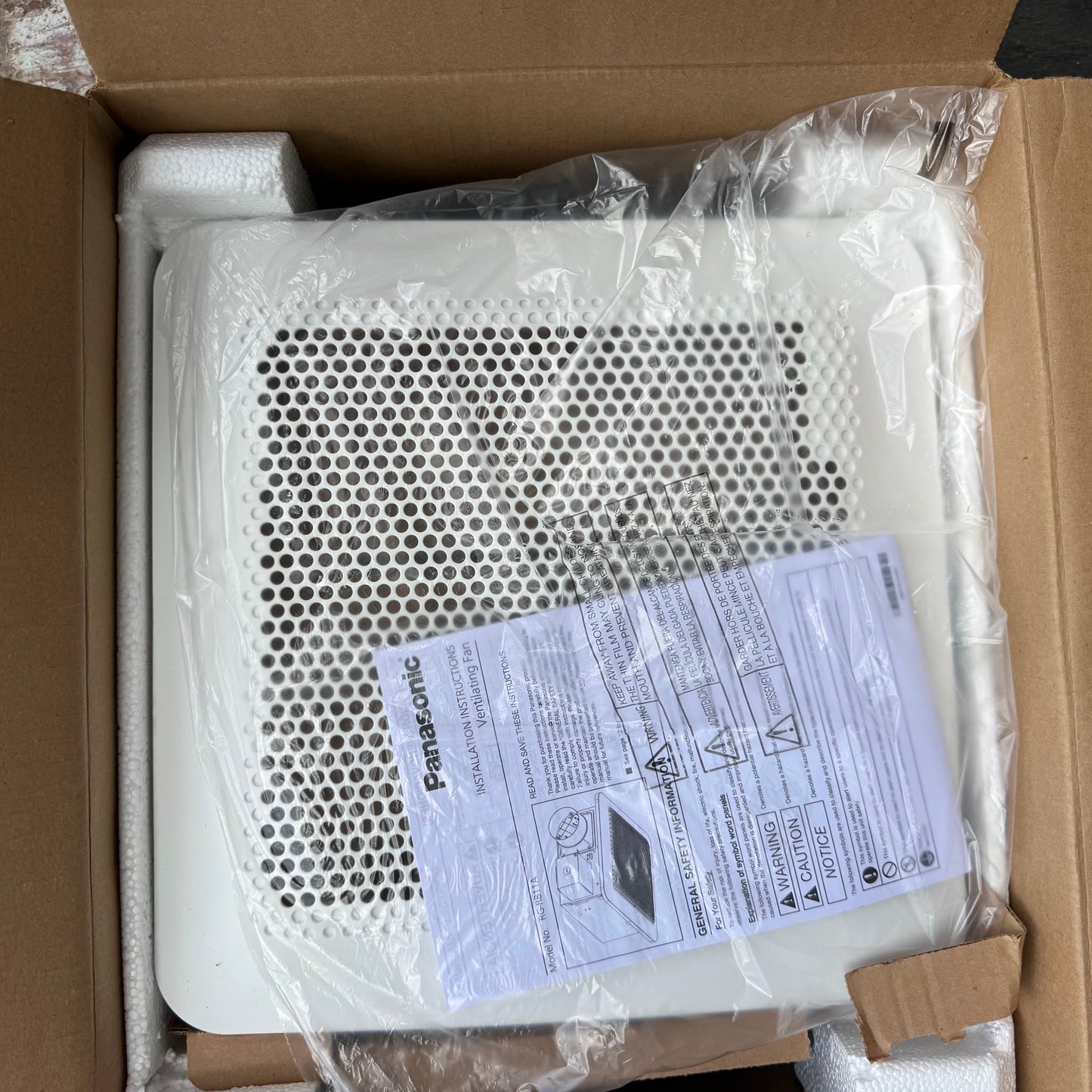 Panasonic WhisperRemodel DC 0.8-Sone 110-CFM White Lighted Bathroom Ventilator Fan (ENERGY STAR Certified)