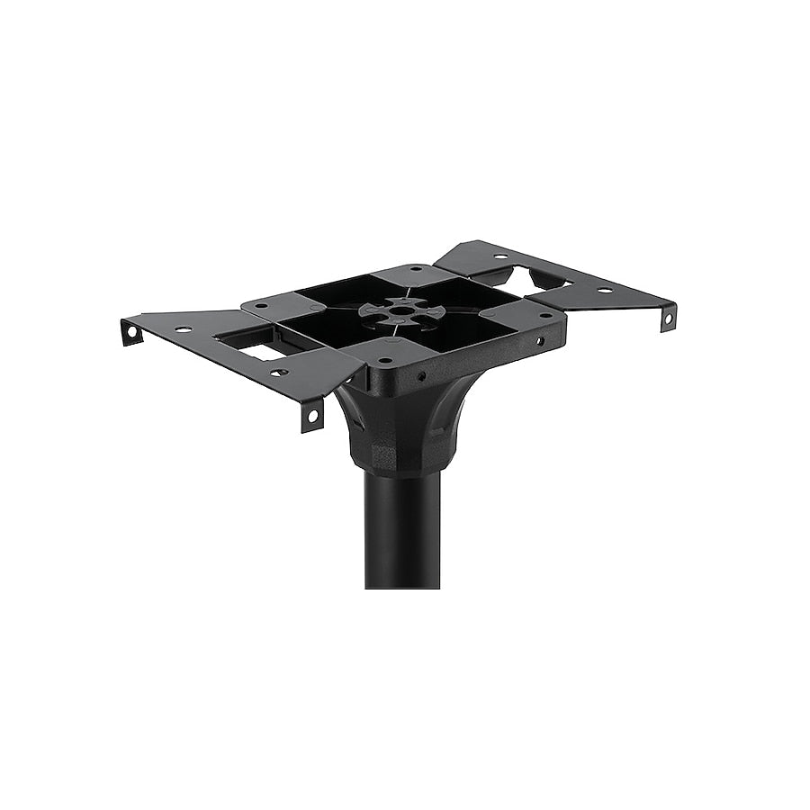 RELIABILT Black Steel Flat Mount Mailbox Post