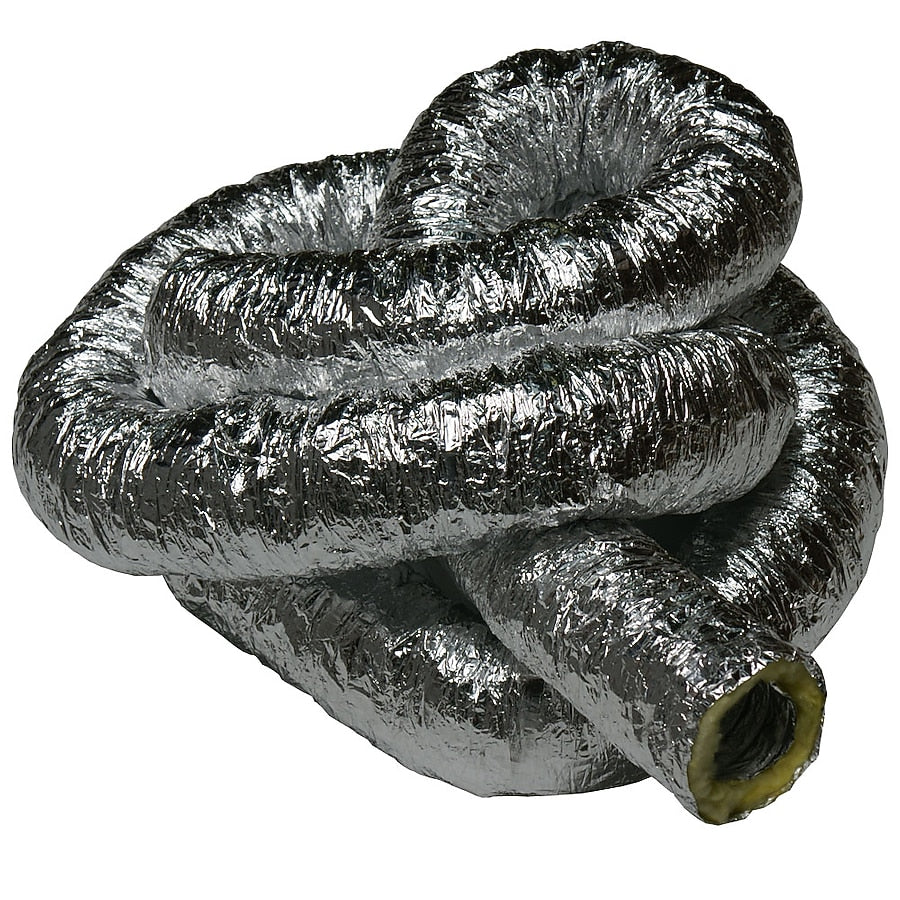 Rubber-Cal  4-in x 25.0-ft Aluminum Insulated Flexible Duct