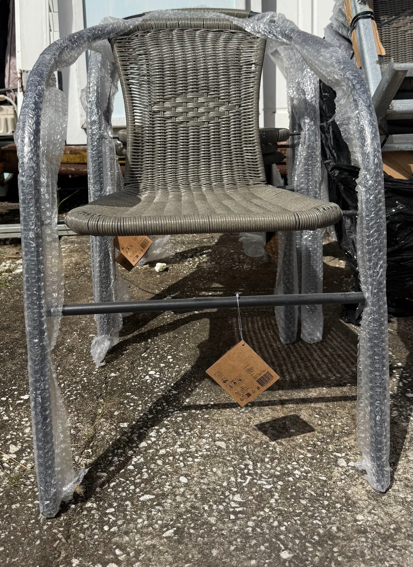 Set of 2 Woven Patio Chairs